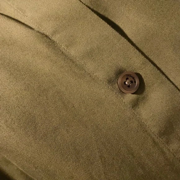 Givenchy Men’s Olive Green Dress Shirt with Metal Details - Picture 7 of 7